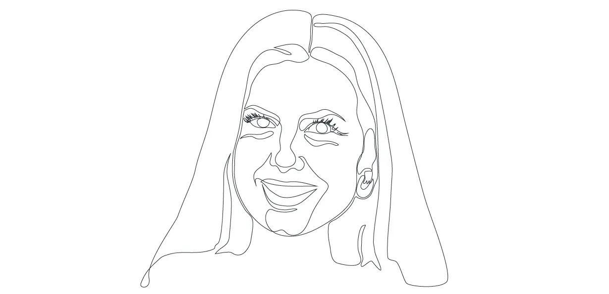 Een tekening van Alissa, de auteur van de columns